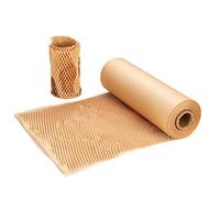 SZSYumUnion - Rollo de papel de embalaje acolchado con diseño de panal, embalaje perforado, envoltura de embalaje para mudanzas de casa, envío rompible, alternativa de Plástico de burbujas (30cmX30m)