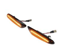 SZTMYVUW Compatible Con BMW Para Serie 3 E46 2001 2002 2003 2004 2005 1 Par De Luces De Señal De Giro Laterales 63136911370, Lente Negra, Luz De Señal De Giro Dinámica Luz Indicadora de Giro