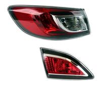 SZTMYVUW Compatible Con Mazda Para 3 BL Sedan 2009 2010 2011 2012 2013 Lámpara Trasera Izquierda/derecha Luz Trasera Luz Freno Con BBM4-51-160G Piloto trasero(Left-2PC)
