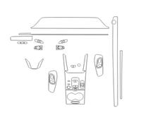 SZTMYVUW Película protectora Compatible Con Chery Para OMODA A5 C5 2022 2023 2024 Tablero Instrumentos Automóvil Antiarañazos Tablero Piano Consola Central Cambios Película TPU Transparente(C5 LHD)