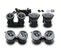 SZTMYVUW Rejilla Ventilacion Compatible con Benz para Clase E W213 E300 E260 E200 E350 Salida De Aire De Turbina para Luz Ambiental De Salpicadero De Coche Lámpara De Atmósfera(A Set)