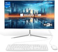 SZTPS Ordenador Todo-en-Uno de 23,8 Pulgadas i5 Ordenador de Escritorio, Procesador de 8 núcleos, 16 GB de RAM, 256 GB SSD, WiFi, Bluetooth WiredTeclado y ratón, Windows 11 Pro AIO PC (Panel Plano)
