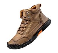 szvbofueck Botas de invierno para hombre con forro polar, botas de nieve | Botas de senderismo de tallas grandes botas de saltar con cordones cordones vintage diario casual zapatos deportivos
