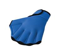 szvbofueck Guantes de cuero para mujer, guantes largos de fitness, guantes de entrenamiento de resistencia al agua, para natación, buceo con correa de muñeca, guantes de tela para hombre (azul, L)