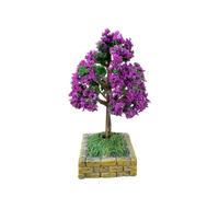 szvbofueck Modelo de árboles mezclados de colores variados modelo árbol tren verde mini miniatura decoración arquitectura arbustos arquitectura mixta tren ferrocarril paisaje para bricolaje paisaje