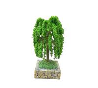 szvbofueck Modelo de árboles mezclados de colores variados modelo de árbol tren verde mini miniatura decoración arquitectura arbustos arquitectura mixta tren ferrocarril paisaje para bricolaje paisaje