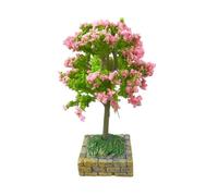 szvbofueck Modelo de árboles mezclados de colores variados modelo de árbol tren verde mini miniatura decoración arquitectura arbustos arquitectura mixta tren ferrocarril paisaje para bricolaje paisaje