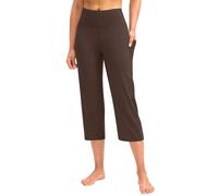 szvbofueck Pantalones de yoga para mujer con bolsillos, cintura elástica, pantalones elásticos de cintura alta, pantalones lisos, pantalones de entrenamiento de pierna recta, pantalones de chándal