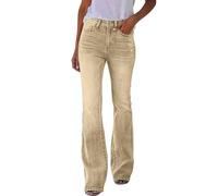szvbofueck Pantalones vaqueros elásticos para mujer, cintura alta, pantalones vaqueros ajustados, pantalones vaqueros lavados, pantalones vaqueros clásicos, monocolor, elásticos, suaves, cómodos