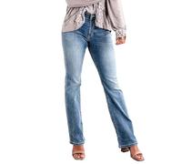 szvbofueck Pantalones vaqueros elásticos para mujer, cintura alta, pantalones vaqueros monocromáticos, ajustados, ajustados, pantalones de mezclilla suaves, elásticos, cómodos, con bolsillos, azul