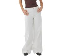 szvbofueck Pantalones vaqueros para mujer, pierna ancha, holgados, pantalones vaqueros lavados, pantalones de mezclilla, pantalones de mezclilla de moda, pantalones palazzo lisos, elásticos, suaves