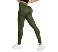 szvbofueck Seamless - Leggings deportivos para mujer, con control de abdomen, pantalones de yoga, opacos, sin rasguños, compresión, pantalones de entrenamiento, push up, elásticos, pantalones de