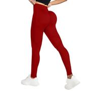 szvbofueck Seamless - Leggings deportivos para mujer, con control de abdomen, pantalones de yoga, opacos, sin rasguños, compresión, pantalones de entrenamiento, push up, elásticos, pantalones de