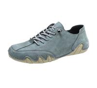 szvbofueck Zapatos con cordones para hombre, deportivos, informales, zapatillas bajas, azul celeste, 36 EU