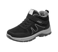 szvbofueck Zapatos de invierno para mujer, botas de invierno forradas, botas de nieve cálidas, antideslizantes, botines ligeros, clásicos, para exteriores, cómodas, zapatillas de senderismo, Negro
