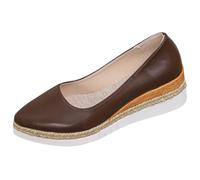 szvbofueck Zapatos de tacón para mujer, zapatos de charol, punta puntiaguda, suela gruesa, zapatos de negocios, monocolor, piel, ligeros, antideslizantes, elegantes, de negocios, bodas, de noche, 35