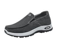 szvbofueck Zapatos de tela para hombre, zapatos casuales de verano, ligeros, transpirables, lisos, antideslizantes, cómodos, mocasines, para correr, entrenamiento al aire libre, para personas mayores