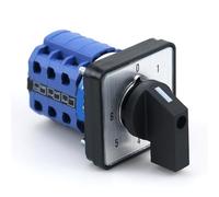 SZW26-20/0-6.3 Interruptor de leva trifásico de siete posiciones, 20 A - Selector rotativo de panel de 64 x 64 mm y 48 x 48 mm(06.3 48x48mm)