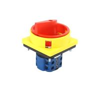 SZW26-202GS 2 Poles 20A 64X64mm Panel OFF-ON Rotary Cam Switch Control Changeover Switch Power Cut-off Switch With Padlock