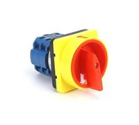 SZW26-202GS Panel de 48 x 48 mm, 2 polos, 8 tornillos, 20 A, interruptor de leva giratorio, interruptor de control de cambio, candado, de corte de energía