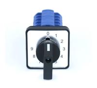 SZW26/LW26-20/0-9.5 10 posiciones Control de fases interruptor de cámara de cambio giratorio 64X64 48X48mm 0-9 20A 660V 1 Uds(64X64mm big panel)