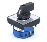 SZW26/LW26-20 20A 660V 1-0-2 monofásico cuatro terminales 64X64 48X48mm Panel de transferencia rotativo interruptor de cámara de cambio Universal 1 Uds(D101.1 1 0 2 64X64mm)