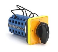 SZW26/LW26-20/D307.5GL 20Amp 5 polos 3 posiciones 1-0-2 interruptor de leva giratorio de transferencia de cambio eléctrico montado en Panel amarillo 1 Uds