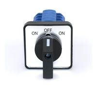 SZW26/LW26-20/D404.4 ON OFF ON 20A64X64mm 48X48 Panel cuatro polos 16 terminales interruptor de cambio de cámara de marcha atrás eléctrica 1 Uds(D404.4 ON OFF ON 48)