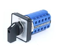 SZW26/LW26-20 Interruptor de leva rotativo de 5 fases, 20 A, 660 V - Interruptor selector de enclavamiento con 20 terminales(COA.5 OFF ON 48x48mm)