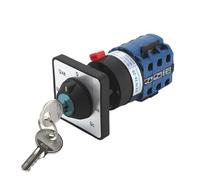 SZW26/LW26-20C YH5.3Y 20A 3 Poles 7 Ways 12 Screws Selector Cam Voltmeter Voltage Switch With 2 Keys ZGPOSQKZSC