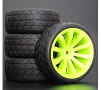 Szwaldaper 4 Llantas de Goma RC de 26 mm, hexágono Interior 12, Escala 1:10, for HSP, HPI, Sprint 2 Drift RS4 On Road 4WD (603-6083)