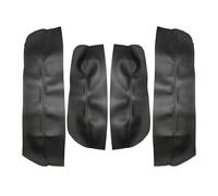 Szwaldaper 4 unids/set, for Peugeot, 3008 2011 2012, panel de reposabrazos de puerta interior de coche, cubierta de cuero de microfibra negra, accesorios de ajuste con herramientas Szwaldaper(Schwarz)