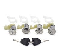 Szwaldaper 4PCS CERRADURA DE PUERTA CON 2 MISMAS LLAVES, for Renault, CLIO II 1998-2005 7701472806 Cerradura de puerta de coche