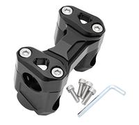 Szwaldaper Abrazadera de montaje for elevadores manillar 11/8 pulgadas y 28 mm for Benelli, TRK502, TRK502X, 502C, 752S, BJ500, BJ250, TRK251 Abrazadera de manillar de motocicleta(1 set Black)