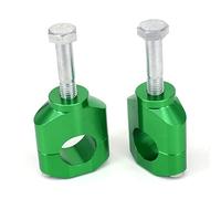 Szwaldaper Abrazadera for elevador de manillar CNC 28 mm y 1 1/8" CR CRF CRF250 CRF450 CR125 CR250 CRF250R CRF450R CRF250X CRF450X Abrazadera de manillar de motocicleta(Green)