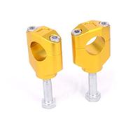 Szwaldaper Abrazadera for elevador de manillar CNC 28 mm y 1 1/8" CR CRF CRF250 CRF450 CR125 CR250 CRF250R CRF450R CRF250X CRF450X Abrazadera de manillar de motocicleta(Gold)