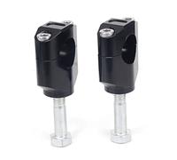 Szwaldaper Abrazadera for elevador de manillar CNC 28 mm y 1 1/8" CR CRF CRF250 CRF450 CR125 CR250 CRF250R CRF450R CRF250X CRF450X Abrazadera de manillar de motocicleta(Schwarz)