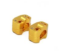 Szwaldaper Abrazadera for manillar de motocicleta 1 1/8 pulgadas y 28 mm aluminio CNC, for EXC EXCF SX XC XCF XCFW 125 150 250 350 450 530 Abrazadera de manillar de motocicleta(Gold)