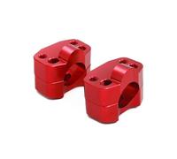 Szwaldaper Abrazadera for manillar de motocicleta 1 1/8 pulgadas y 28 mm aluminio CNC, for EXC EXCF SX XC XCF XCFW 125 150 250 350 450 530 Abrazadera de manillar de motocicleta(Rot)