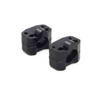 Szwaldaper Abrazadera for manillar de motocicleta 1 1/8 pulgadas y 28 mm aluminio CNC, for EXC EXCF SX XC XCF XCFW 125 150 250 350 450 530 Abrazadera de manillar de motocicleta(Schwarz)