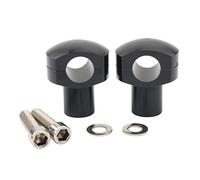 Szwaldaper Abrazadera for manillar de motocicleta, ajustable, 25 mm, universal, for Harley, Custom Springer Bobber Chopper, color negro Abrazadera de manillar de motocicleta(Schwarz)