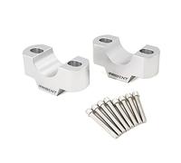 Szwaldaper Adaptador de altura abrazadera for elevadores manillar, for Triumph, Trident 660 2021-UP CNC 28mm Abrazadera de manillar de motocicleta(Silver)