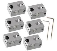 Szwaldaper Bloque calentador de sensor impresora 3D, para E3D V6, para HT-NTC100K Pt100 con 2 piezas Sensor de temperatura del termistor de la impresora 3D