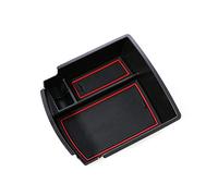 Szwaldaper Caja de almacenamiento for apoyabrazos consola central coche, for Kona 2018 2019 2020 CAuto Accesorios interiores Azul Blanco Rojo Caja de almacenamiento para reposabrazos de coche(Rot)