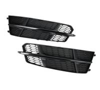 Szwaldaper Car Fog Light Grille 1Pair Cover, for A6 C7, for 2015-2018 Honeycomb Hex Lamp Grills Marco de luz antiniebla delantera (Glossy Black) Marco de luz antiniebla delantera (Glossy Black)