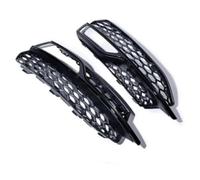 Szwaldaper Car Fog Light Grille 2Pcs Front Bumper Grilles Grill Covers Mesh Honeycomb Left Right, for A3, for S3 2013-2016 8V3807681G Marco de luz antiniebla delantera (Black) Marco de (Black)