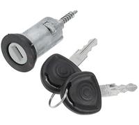 Szwaldaper Cilindro de cerradura encendido con llaves n.º 0913694, for Opel, for Combo 1993-2003, tono plateado metálico, cilindro puerta, 1 pieza Bloqueo del interruptor de encendido