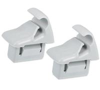 Szwaldaper Clip de Soporte for Parasol de Coche, Ganchos for Soporte de Parasol, for Mitsubishi Lancer 2006-2017, ABS, n.º MR654343, Gris, 2 Piezas Szwaldaper