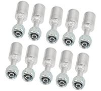 Szwaldaper Conectores de manguera aire acondicionado automotriz 10 uds, conector aluminio, para reparación automóviles y camiones, Kit juntas junta del conector de la manguera del calentador del coche