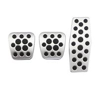 Szwaldaper Cubierta de pedal acero inoxidable MT AT for Chevrolet, Cruze, Sedán Hatchback, Opel, Mokka 2013-2015 ASTRA J Insignia LHD pie Juego de fundas para pedales de coche(Black MT 3PCS)